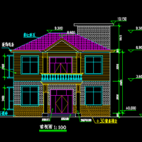 10.76X7.96两层别墅建结水电全套设计图
