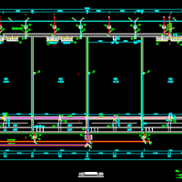 污水处理厂CAST反应池平面图剖面图