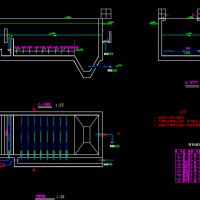 平流式气浮池设计CAD图纸