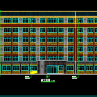 学校六层框架结构宿舍楼建筑设计图纸