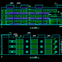 天津3层九班框架结构幼儿园建筑设计图（含有防火专篇）