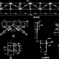 17m跨管廊钢结构支架施工图纸
