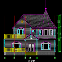 两层木结构别墅全套设计施工图