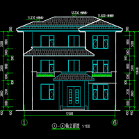 12.54X12.54南方三层砖混结构自建房建结水电全套图