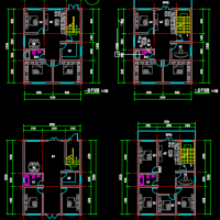 9.2X12两层农村自建房平面方案图