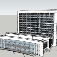 某县新城区医院建筑设计文本（CAD+SU+文本）