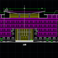 某地厂区五层框架结构办公楼建筑设计图纸