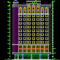 某地十三层框架结构办公楼建筑设计方案图纸
