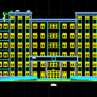 某地六层框架结构办公行政楼建筑设计图纸