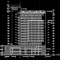 某15层高层办公楼建筑设计施工图纸(详细)