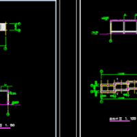 三段式花架设计CAD图纸