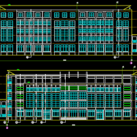 江苏五层社区服务中心办公楼建筑设计施工图
