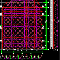 [山东]单层正放四角锥与螺栓球节点结构网架结构施工图