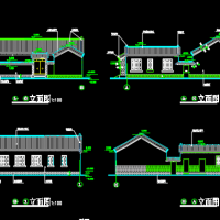 18X18.3小型四合院住宅建筑施工图(详细完整)