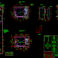 1000公斤无机房电梯CAD设计图