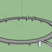 陆家嘴环形天桥SketchUp模型