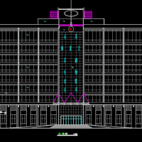 某厂区九层办公楼建筑方案图