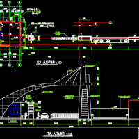 木业公司厂区大门建筑设计施工图