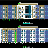 甘肃4641平米三层框架结构宿舍楼建筑施工图