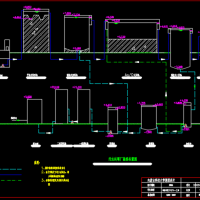 AO法污水处理工艺高程布置流程图
