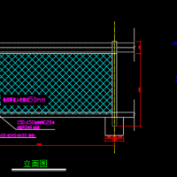 铁丝围网及刺网CAD图
