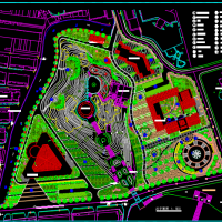 烈士陵园规划设计总平面图