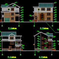 11.64X10.74三层农村自建房别墅设计图