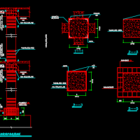 框架柱碳纤维抗震加固CAD详图