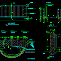 广场木拱桥CAD详图