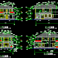 11.1X16.1两层别墅建筑及结构图