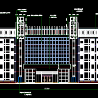 5247平米6层框架结构档案馆建筑图