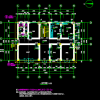 贵州习水五层框架办公楼建筑及结构设计图
