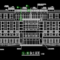 安徽5层框架结构医院门诊楼建筑图