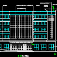 五层框架结构办公楼建筑设计图