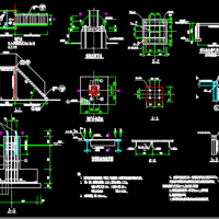 厂房钢平台及支架CAD图