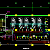 医疗建筑地源热泵系统冷热源设计施工图