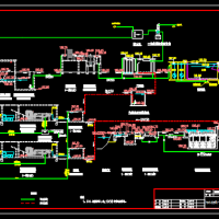 污水处理厂工艺流程图高程图