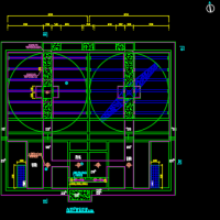 某污水厂高效沉淀池工艺CAD施工图