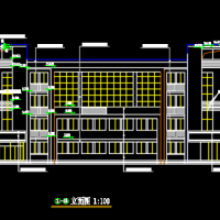 2178平米四层框架刑警办公楼建筑设计图