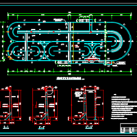 某污水处理厂氧化沟结构设计CAD图