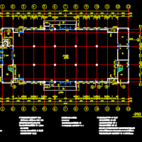三层框架结构丙类厂房建筑图