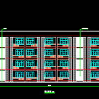 江苏南通3752平米四层框架结构小学教学楼建筑图