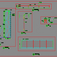仿真绿植围墙CAD设计图