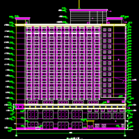 17层L形大酒店建筑设计图