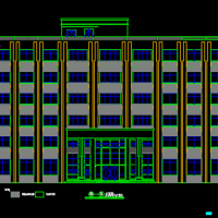 4909平米6层框架结构办公楼建筑图