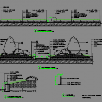 海绵城市模块式生态屋顶绿化CAD标准图