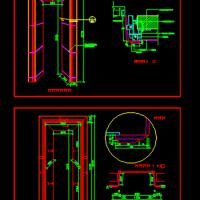 大理石电梯门套CAD详图