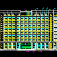 大学10层框架教学楼建筑设计图