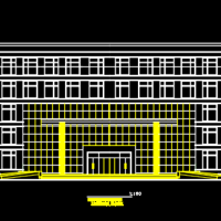 5层5332平米框架办公楼毕业设计（含计算书，建筑、结构图）