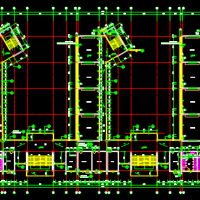 中学五层框架结构教学楼建筑图